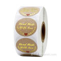 Round Sticker Label Thank you Label Business Stickers In Roll Sticker Manufactory